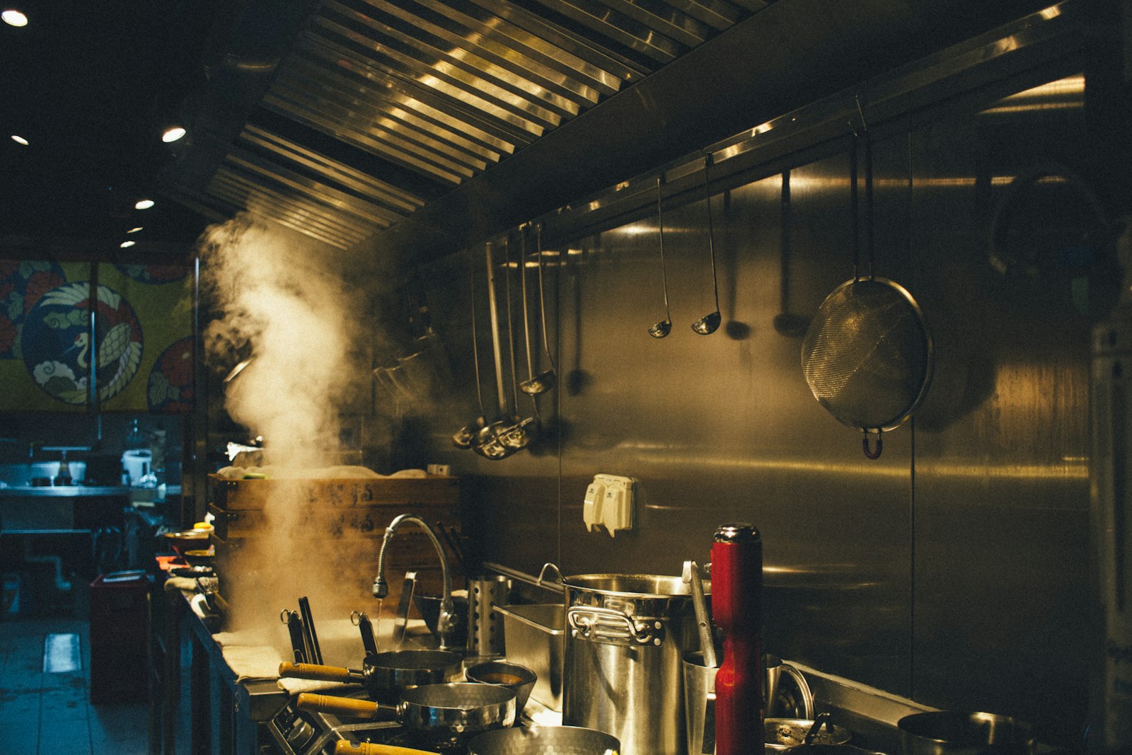 Cocina industrial de una actividad alimentaria